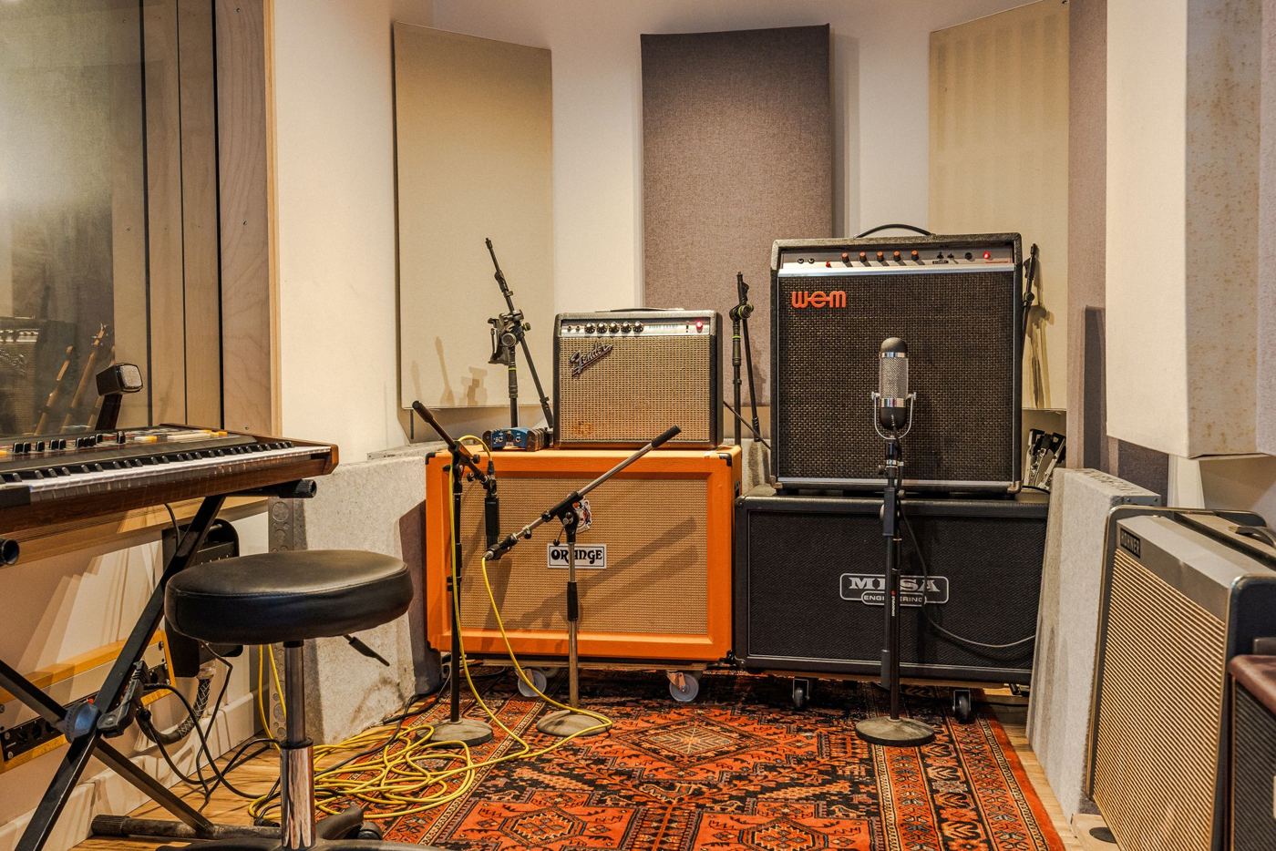 Amps in the live room
